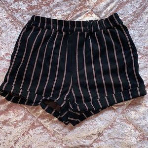 Striped Stretchy Shorts